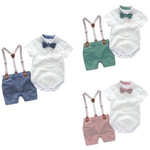 Liuliukd|Boys Gentleman Rompers-Baby