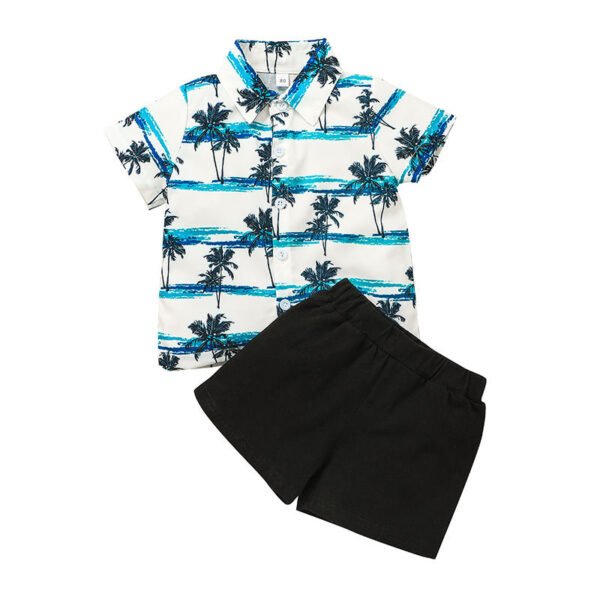 Liuliukd| Boys Short Sleeve Shirts Sets-Kids