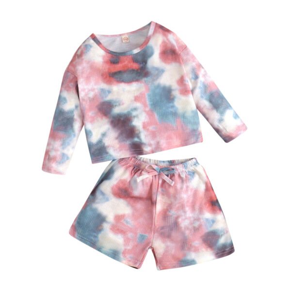 Liuliukd| Girls Tie Dye Clothes Sets-Kids