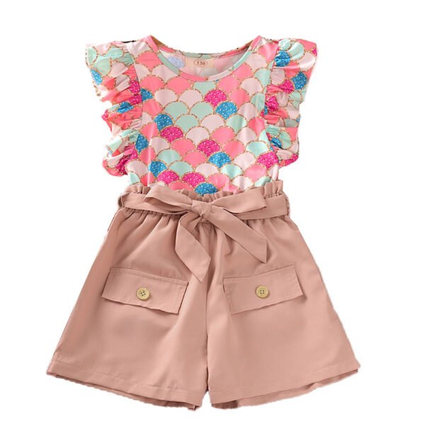 Liuliukd|Children Girl Sleeveless Clothing Sets-Kids