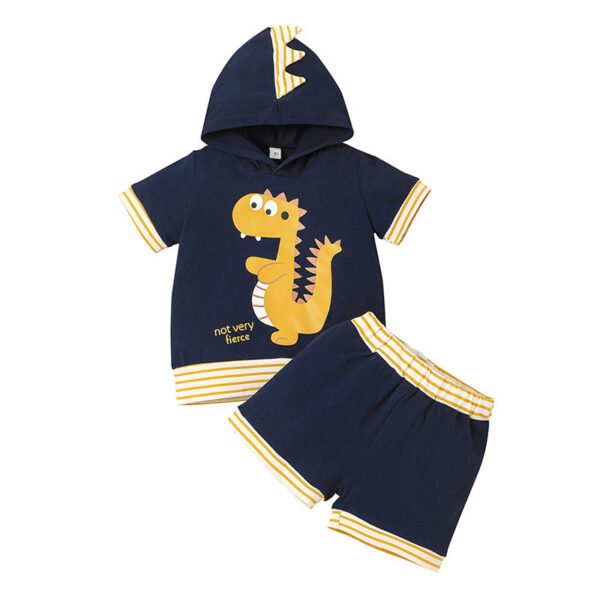 Liuliukd|Boy Hooded Pullovers Sets-Navy-Kids