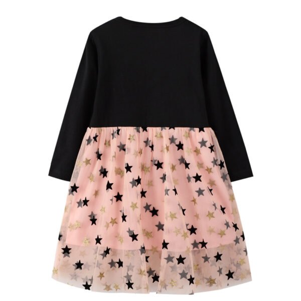 Kids Autumn Girls Princess Dress-Black-Kids