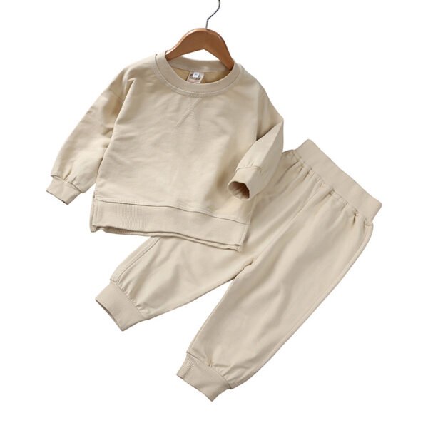 Liuliukd|Children Loose Sport Set-khaki-kids