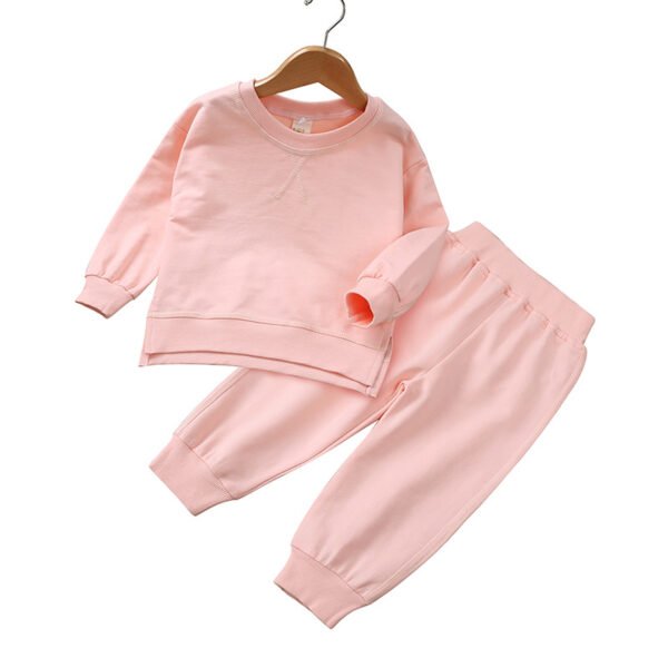 Liuliukd|Children Loose Sport Set-pink-kids