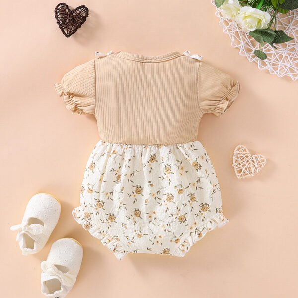 Liuliukd|0-18M Floral Infant Clothes-Khaki-Baby