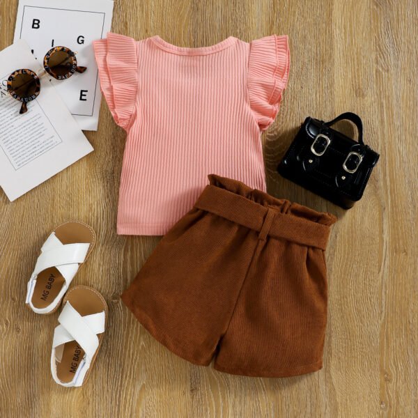 Liuliukd|Corduroy Boutique Kids Clothing-Pink-Kids