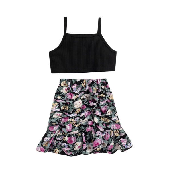 Liuliukd|Floral Print Kids Clothing Girls-Kids