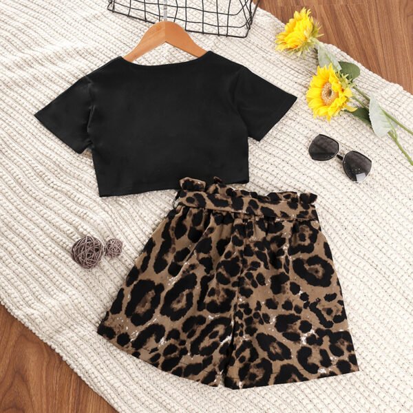 Liuliukd|Leopard Kids Clothes Girls-Black-Kids