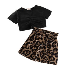 Liuliukd|Leopard Kids Clothes Girls-Kids