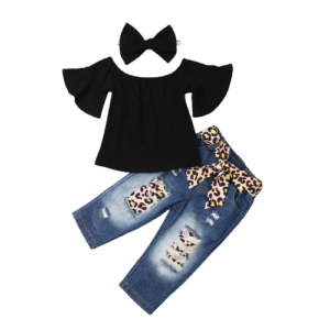 Liuliukd|Leopard Toddler Girl Clothes-Kids