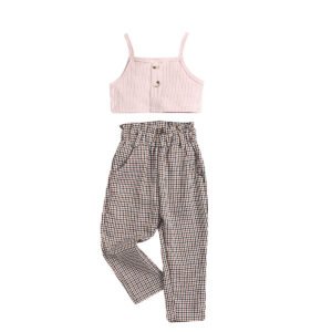 Liuliukd|Plaid Child Girl Clothes-Kids