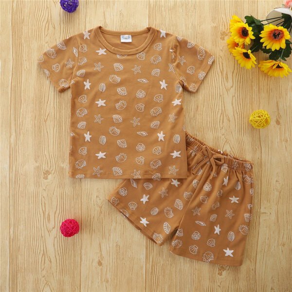 Liuliukd| Short Sleeve Home Suit For Girls-detail (2)