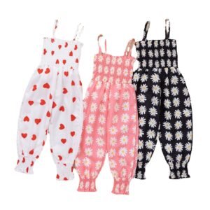 Liuliukd|Sling Radish Pants Girls Jumpsuit-Kids