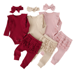 Liuliukd|Baby Girls Long Sleeve Romper-Baby