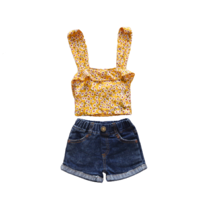 Liuliukd|Girls Halter Floral Clothes-kids