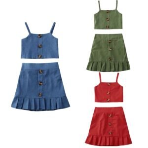 LiuliukdHalter Tops Girl Dress-kids