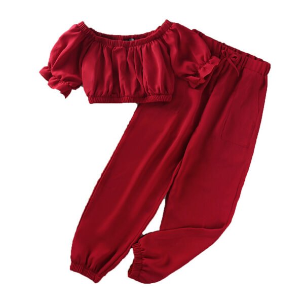 Liuliukd|Solid Color Two Piece Girl Suit Sets-Teenager