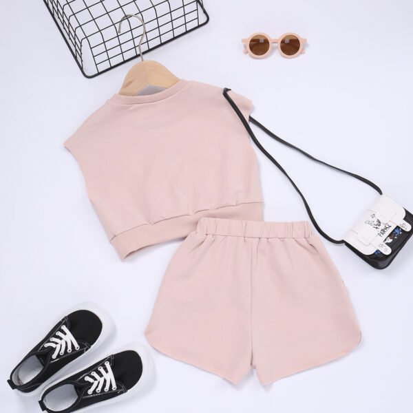 Liuliukd|Tracksuit Kids Clothing Summer-Pink-Kids