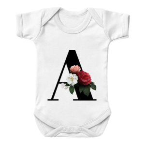 Liuliukd|Letter Flower Baby Rompers-Baby