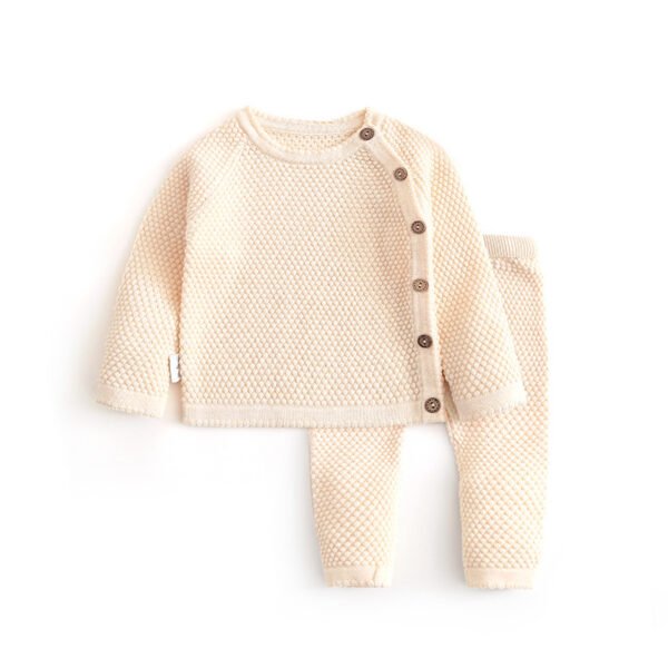 Liuliukd|100% Cotton Baby Pajamas Sets-Beige-Baby