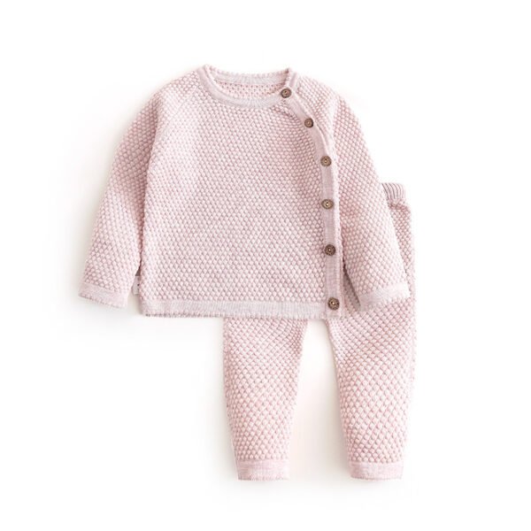 Liuliukd|100% Cotton Baby Pajamas Sets-Pink-Baby