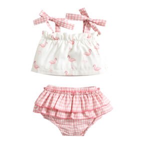 Liuliukd|Flamingo Baby Clothes Girls-Baby