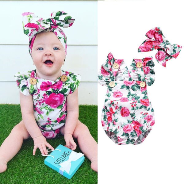 Liuliukd||Floral Backless Baby Girl Clothes-Gary-Baby