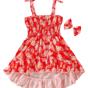 Liuliukd|Floral Irregular Skirt Girls Dresses-Baby