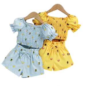 Liuliukd|Heart Sunflower Kids Clothing-Kids