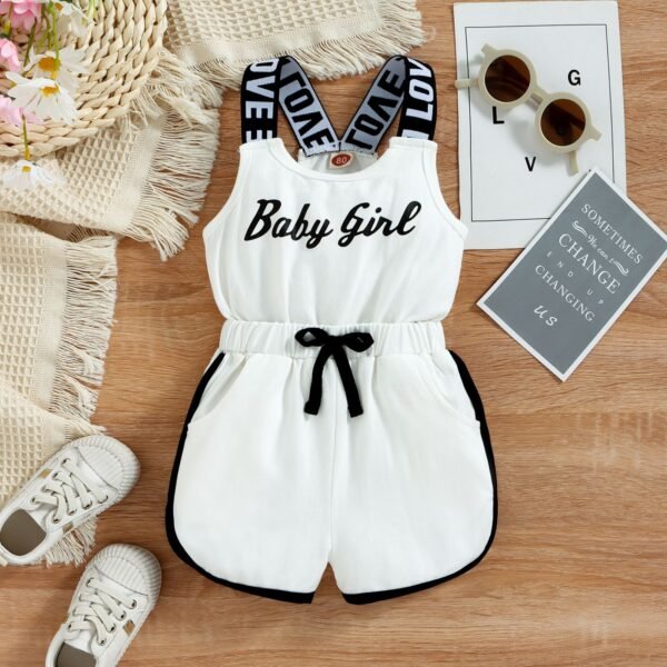 Liuliukd|Letter Baby Clothes-White-Kids