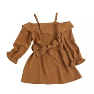 Liuliukd|Off Shoulder Little Girl Dress-Kids