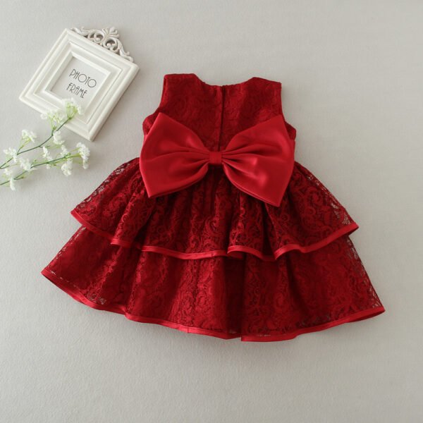 Liuliukd|Sleeveless Baby Dresses-Red-Baby