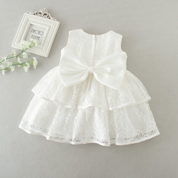 Liuliukd|Sleeveless Baby Dresses-White-Baby