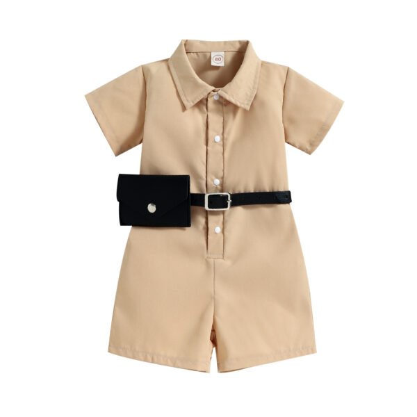 Liuliukd|Solid Color Girls Jumpsuits-Kids