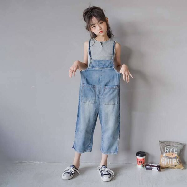 Liuliukd|Teen Girls Overalls Suit-Blue-Teenager