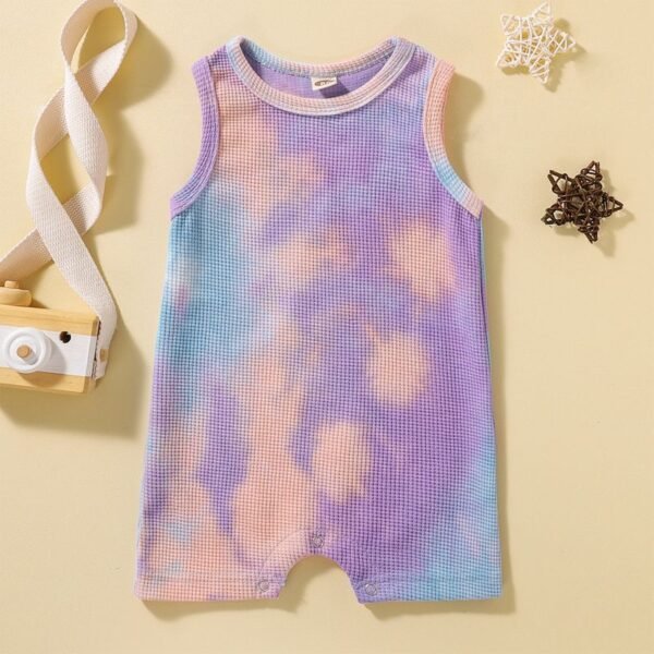 Liuliukd|Tie Dye Baby Clothes-Purple-Baby