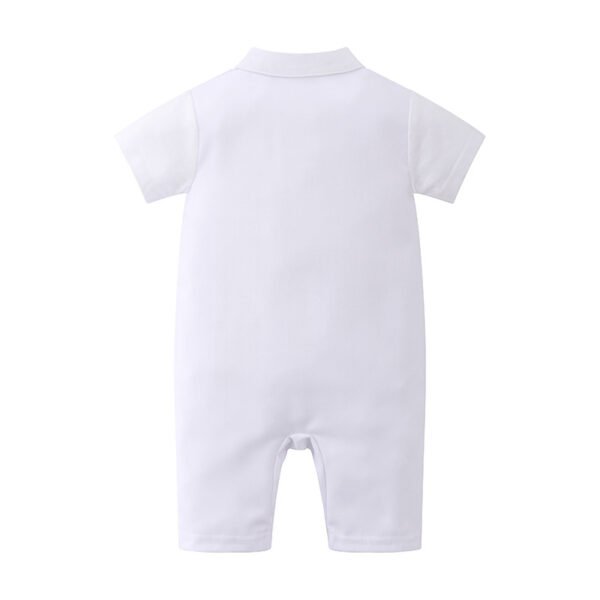 Liuliukd|Baptism Boy Rompers-White-Baby