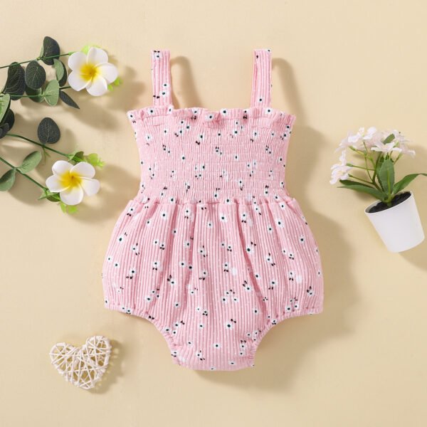 Liuliukd|Floral Baby Overalls-Pink-Baby