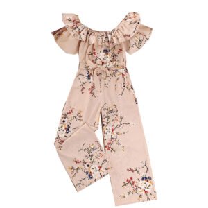 Liuliukd|Floral Jumpsut Kids Wear Girl-Teenager