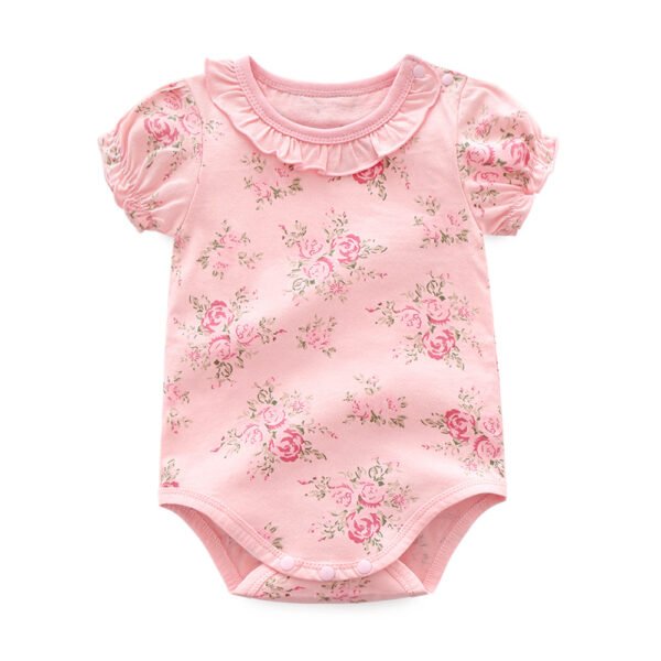 Liuliukd|Floral Lace New Born Baby Clothes-Pink-Baby