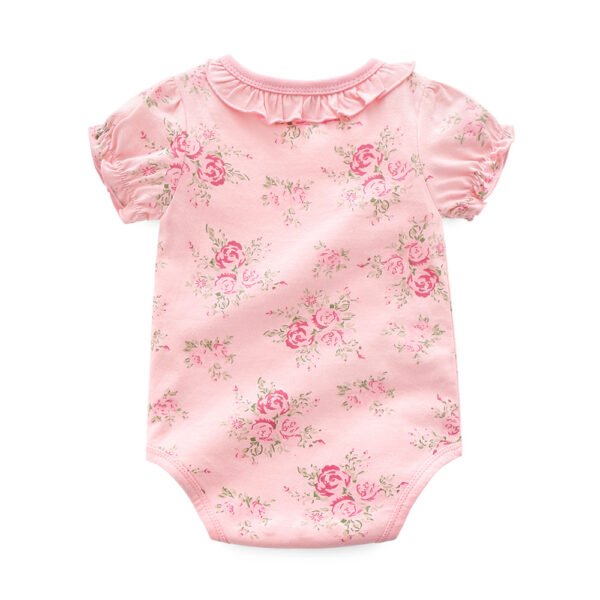 Liuliukd|Floral Lace New Born Baby Clothes-Pink-Baby