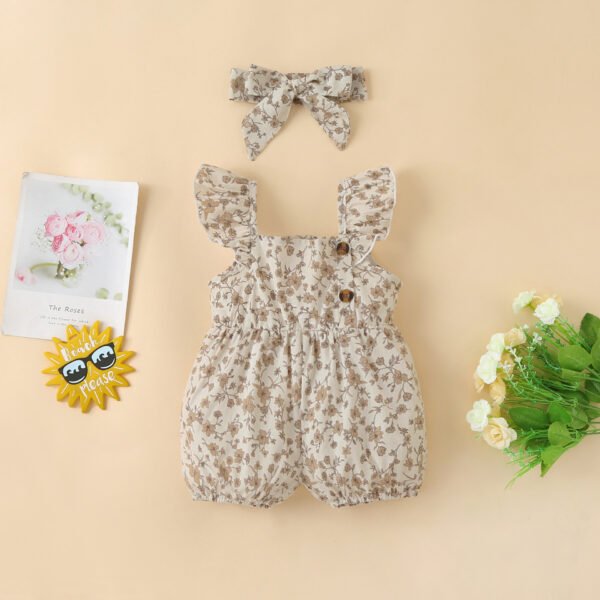 Liuliukd|Floral Sling Baby Wear-Khaki-Baby