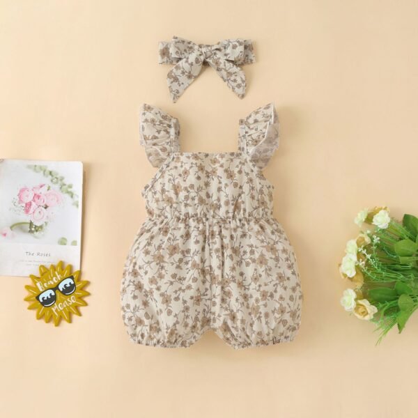 Liuliukd|Floral Sling Baby Wear-Khaki-Baby
