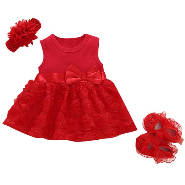 Liuliukd|Flower Baby Girl Dresses-Baby