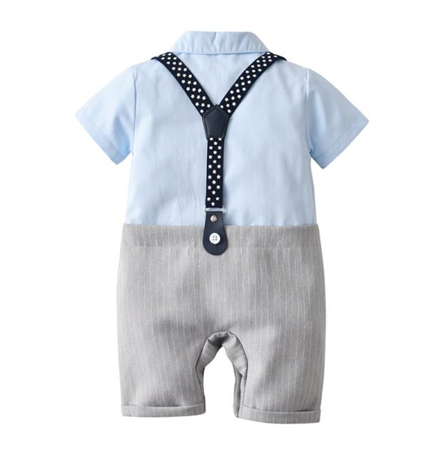 Liuliukd|Gentleman Baby Boy Suit Set-Blue-Baby