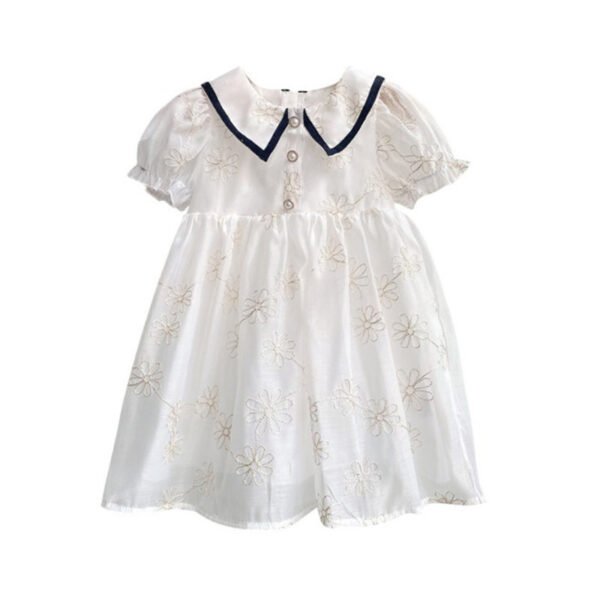 Liuliukd|Girls Embroidered Flower Dress-Kids