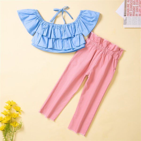 Liuliukd|Halter Kids Clothes Bulk-Blue-Kids