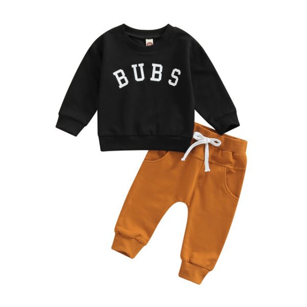 Liuliukd|Letter Baby Boy Clothes-Black-Kids