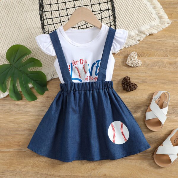 Liuliukd|Letter Toddler Girls Clothing-White-Kids