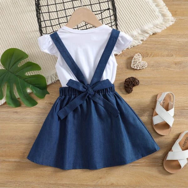 Liuliukd|Letter Toddler Girls Clothing-White-Kids